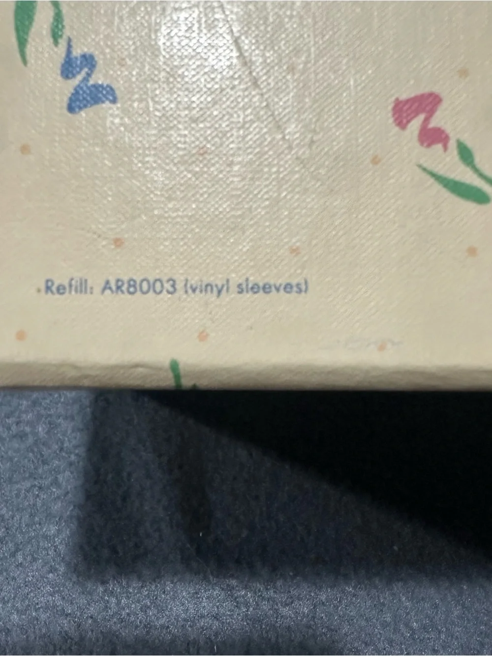 Cottagecore Cream Decorative Keepsake Recipe Storage Box with Floral Accents